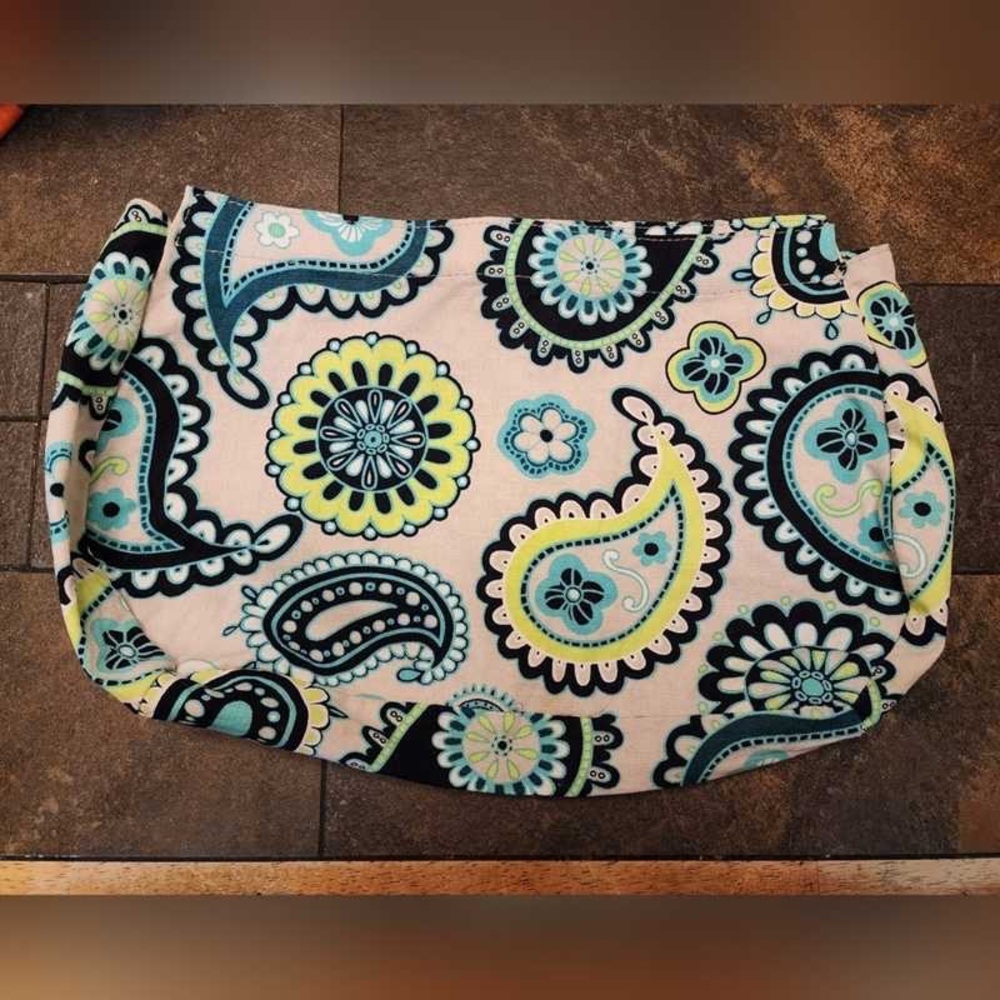 Thirty-One Paisley Print Bag - Blue and Cream